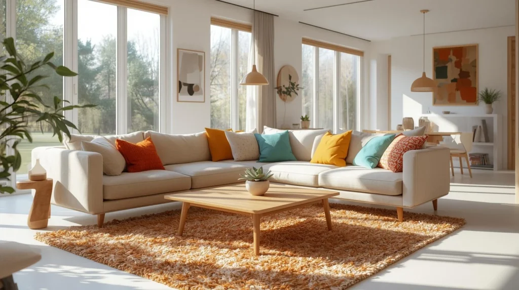 Old money home decor with modern home look, budget-friendly home decorating ideas, mid century modern home decor inspiration
