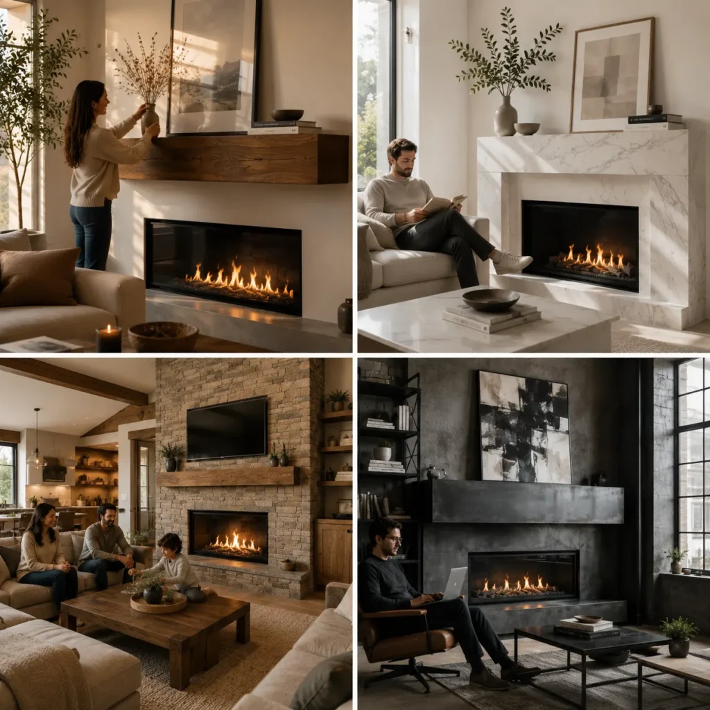 Best Materials for a Modern Fireplace Mantel