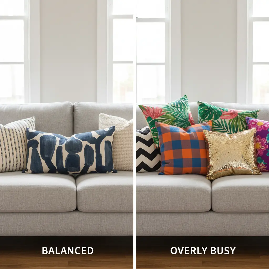 Common Throw Pillow Styling Mistakes