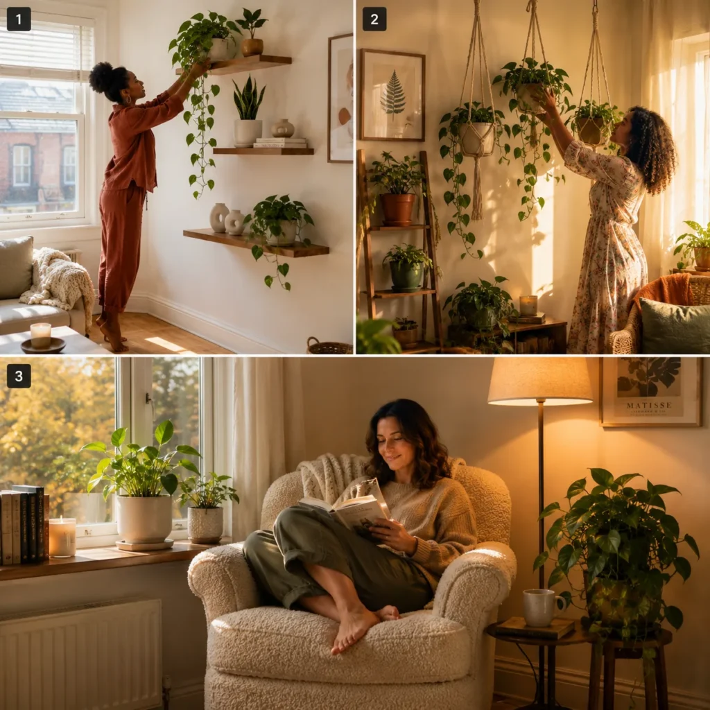 Displaying House Plants in Small Spaces
