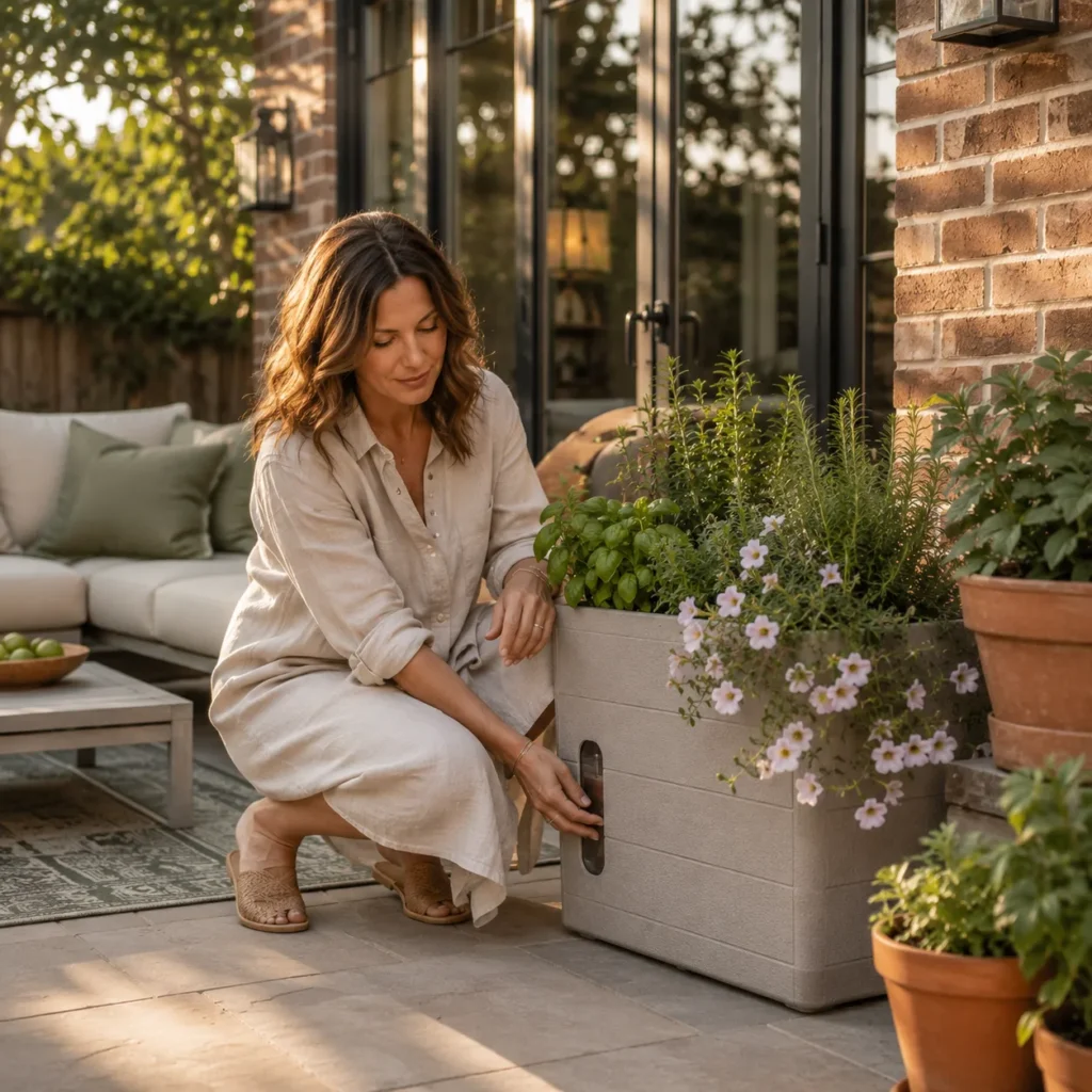 Self-Watering Outdoor Planters
