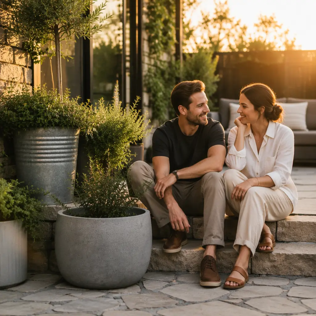 concrete planters