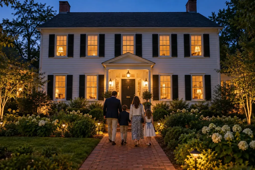 13-colonial-home-at-dusk