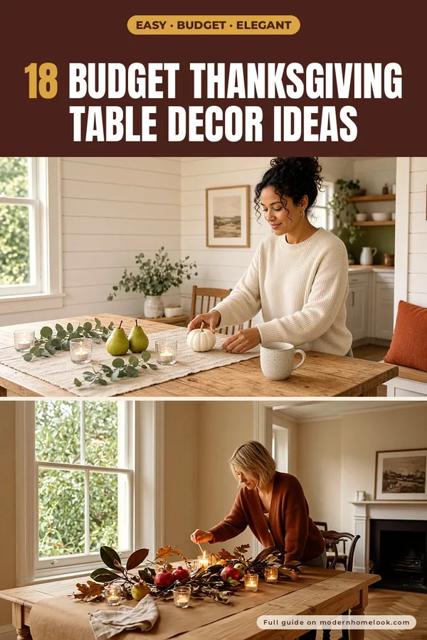 18 Budget Thanksgiving Table Decor Ideas That Look Expensive