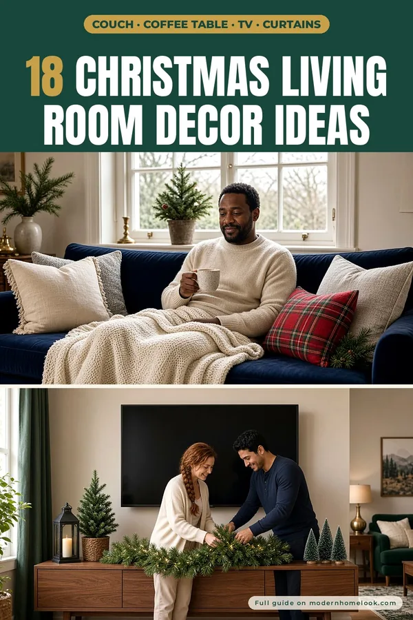18 Christmas Living Room Decor Ideas That Look Expensive on a Budget