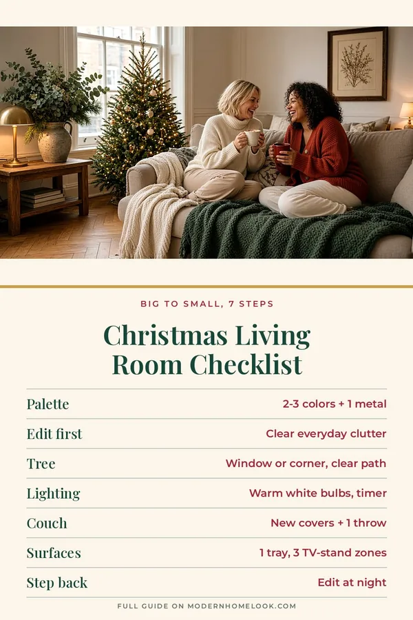 Christmas Living Room Checklist: 7 Steps to Pull the Room Together