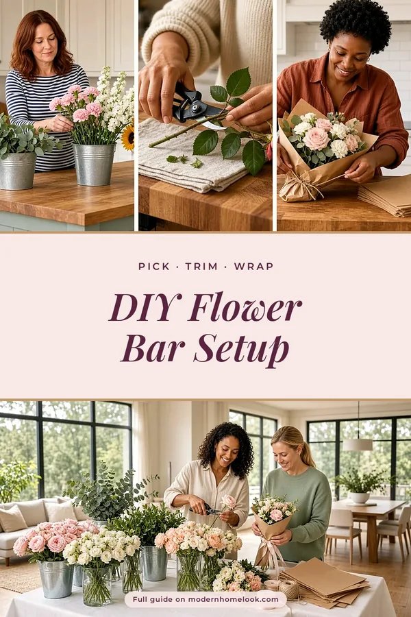 DIY Flower Bar Setup: How to Set Up a Bloom Bar in 5 Simple Steps