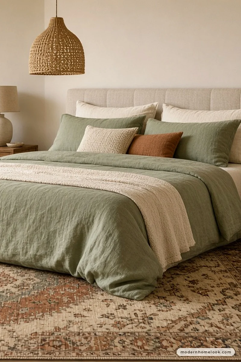 Bedroom Rug Size Guide: Queen Bed 8x10, Full Bed 6x9 and King Bed 9x12