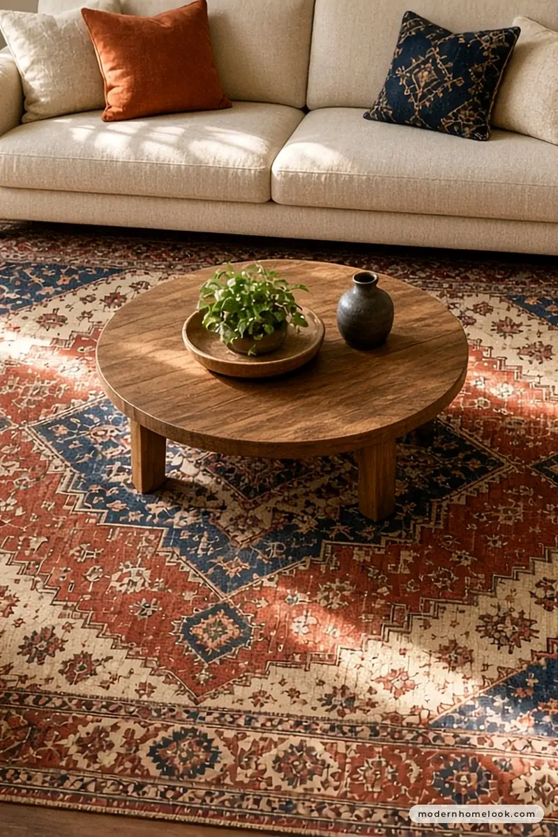 Rug Sizes Cheat Sheet: 8x10 Living Room, 6x9 Full Bed, 9x12 King Bed and Sectional